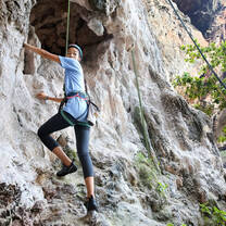 Rock climbing in thailand