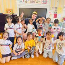 Teacher's Birthday with students