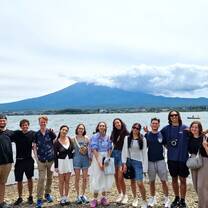 Mount Fuji beach 