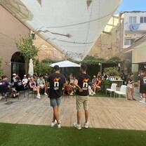 Students in the Patio