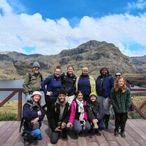 Students enjoying the Andes