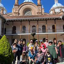 Students exploring the city of Cuenca, Ecuador