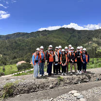 Students learning about best practices for waste management in Cuenca