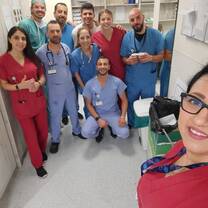 Volunteering team at the ER 