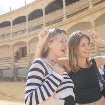 Students touring the Colosseum in Rome