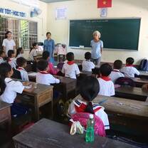 At primary school 