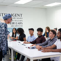 Elit's Teacher and Students in the class