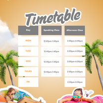 Summer Camp Timetable