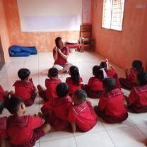 An TEFL class being taught at the Trust