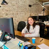 AIFS Abroad intern at work