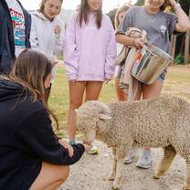 Students at their Farm Stay