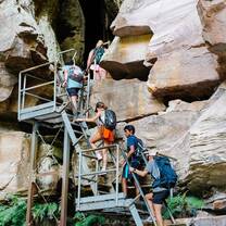 Students hiking in Australia