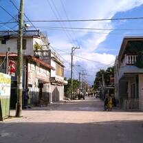 Street view in Caye Caulker, Belize