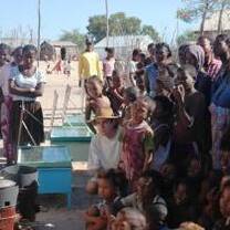 Volunteers in the community in Madagascar
