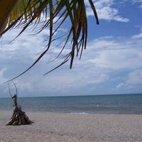 A beautiful Honduran beach -Photo copyright Maya Houston