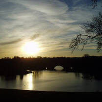 A sunset over Blenheim Palace - photo taken by Jamie