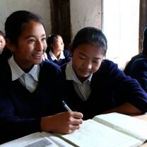 Local girls studying in Nepal 