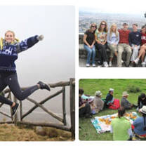 Sampere students exploring Ecuador
