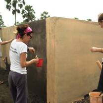 Building a village in Ghana