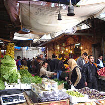 A market in Jordan
