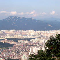 Looking out over Seoul
