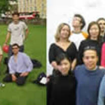 A group of happy students with Study Abroad UK!