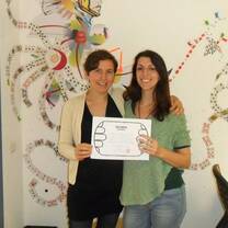 Laura Ladisa (Italy) with Teresa López from Sspanish Classes