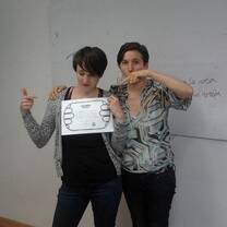 Magdalena Oniol (Polland) with Teresa López from Sspanish Classes
