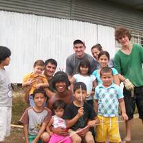 Volunteer teacher in a Costa Rican classroom