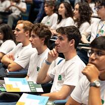Students attentively engaged in insightful sessions during Orientation Day 2, setting the tone for their academic journey.