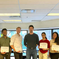 Students holding Lingua Franca diploma