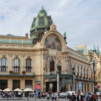 View of Prague architecture.