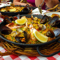Bowl of paella