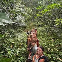 Students hiking in Nevis