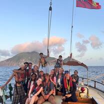 Students on passage to BVI