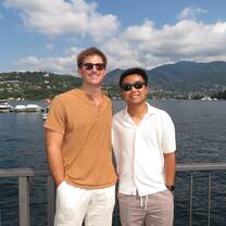 Enjoy scenic views with the Italian Alps and beach in the background during their study abroad program