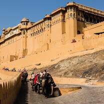 Rising on a hill above Maota Lake, Amber Fort is a vision of gold and grandeur