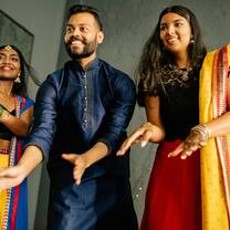 Dive into rhythm and color with a Bollywood dance workshop that fills the air with laughter and energy
