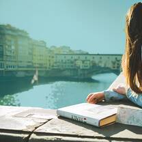 Student with a book