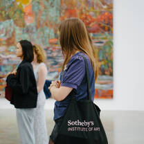 Students visiting a gallery