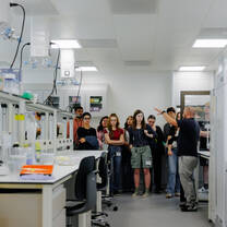 Students in a lab