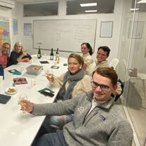 Students learning French in Montpellier