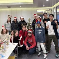 LTL staff and students enjoying break time together