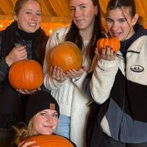 International Exchange students celebrating Halloween in Canada