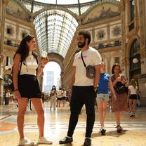 Students Exploring Milan Together at Galleria Vittorio Emanuele II