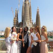Group of Students Visiting La Sagrada Família, Barcelona’s Iconic Basilica Under Construction Since 1882