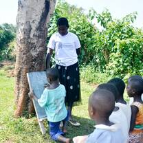 Children attending one of our magical classrooms