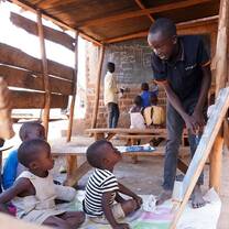 Children attending one of our magical classrooms
