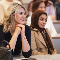 Students in the classroom. 