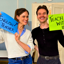 Teachers at The Language House in Prague in one of our classrooms